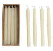 10" Unscented Taper Candle Set | Cream