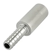0.5 Micron Diffusion Stone | Stainless Air Stone for Oxygenation or Carbonation | 1/4" Barb
