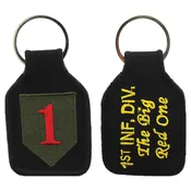 1st Infantry Division Embroidered Keychain