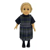 18" Doll Uniform - Plaid 48 Jumper with Shirt
