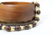 Brown Kukui Nut Deluxe with Multi Shells
