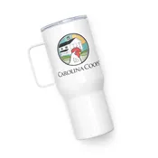 Travel mug with a handle