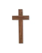 10" Walnut Wood Cross Boxed