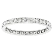 #15221 - 18k White Gold Eternity Band 1.32cttw Size 12