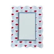 4x6 Block Printed Frame - Claire Poppy