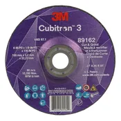 3M Cubitron 3 7100313586 Cut and Grind Wheel, 89162, 36+, T27, 6 in x 1/8 in x 7/8 in, ANSI, 1 Each
