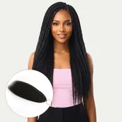 16" Kinky Straight Feather Crochet Human Hair