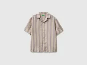 100% linen short-sleeved shirt