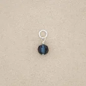 6mm Navy Blue Bead (Sterling Silver)