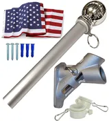 6' x 1-1/4" Flagpole Set Nylon