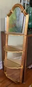 Gold Arch Wall resin  Mirror Ornate Vintage style with removable shelves