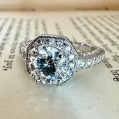 18K White Gold 1.31ct Diamond Ring