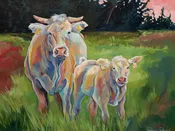 "Morning in the pasture"  24 x 18 — Framemakers