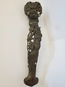 18th Century Chinese Bronze Dragon Ruyi, Ceremonial Scepter, 18", PA6357