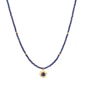 14" Lapis Starburst Choker Necklace