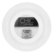 Chic Collection - 10 in. Banquet Plate (Clear) - 20 ct.