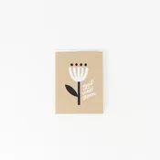 Get Well Soon Minimal Flower Card