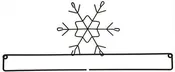 12" Snowflake Screw bottom Spliit Hanger