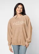 Alabama Crimson Tide Women's Latte Corded Sweatshirt