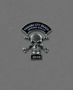 2016 Spring Thunder Beach Pin - Skull with Crossed Bones