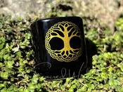 Celtic Tree of Life Ceramic Candle Holder – Fits Mini Taper and Chime Candles