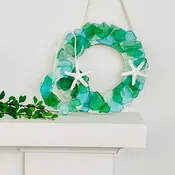 Sea Glass Wreath Wall Art