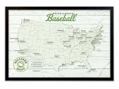 Baseball Stadium Travel Tracker - Green Edition