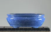 Glazed Oval Japanese Bonsai Pot by Shuho STJP1046