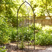 H Potter Gothic 62" Tall Trellis – Black Freestanding Garden Trellis for Climbing Plants