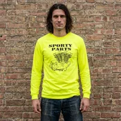 Ironhead Motor Long Sleeve Tee - Safety Green