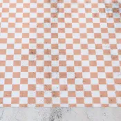 Apricot Checkerboard Vinyl 5yds