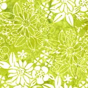Frosted Foliage Floral Spray Green Seedling