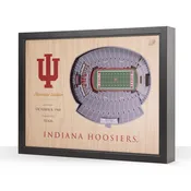 Indiana Hoosiers 25-Layer Stadium View Wall Art Football