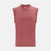 Antique Pink Fine Merino V-Neck Vest