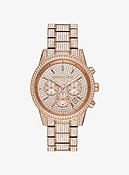 Bryant Pavé Rose Gold-Tone Watch