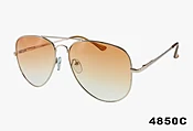 4850C - Wholesale Spring Hinge Metal Tear Drop Aviator Color Sunglasses