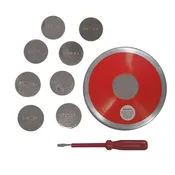 Adjustable Training Discus with Galvanized Steel Rim & ABS Side Plates ? Beginner-Friendly Discus with Customizable Center Weights for Track & Field Practice