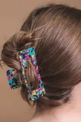 Acrylic Marble Claw Clip