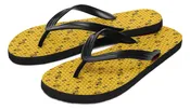 16th Anniversary Honeycomb Yellow Flip Flop Sandals