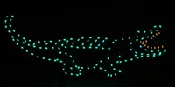 10′ Alligator Holiday Light Display