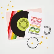 Vintage Vinyl Stamp & Cut