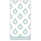 Blue and Green Paisley Paper Guest Napkins