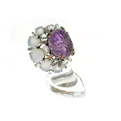 Amethyst Chalcedony XL Ring (RG1S-10A)