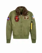 MISS TOP GUN® B-15 FLIGHT BOMBER JACKET WITH PATCHES LIMITED EDITION