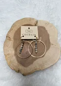 Cecelia Hoops w/Grey Stones