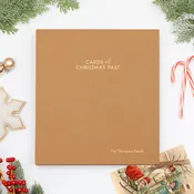 The Cards of Christmas Past Album | Antique Gold Silk