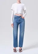 90's Pinch Waist High Rise Straight (Weightless)