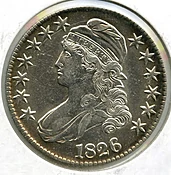 1826 Bust Silver Half Dollar - Rare Coin - Q446
