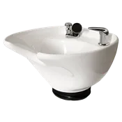 White 8600 Tilting Porcelain Shampoo Bowl
