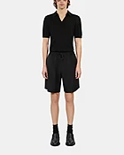 Bermuda en laine noir